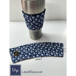 Pattes Chiens  Chats Manchon pour Tasse à café ( boisson chaude) réutilisable MAN-016