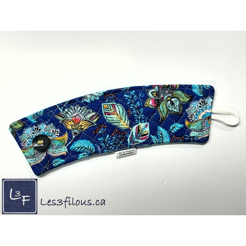 Fleurs Lotus Manchon pour Tasse à café ( boisson chaude) réutilisable MAN-017