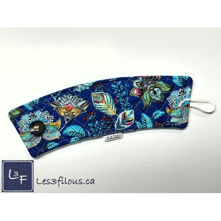Fleurs Lotus Manchon pour Tasse à café ( boisson chaude) réutilisable MAN-017