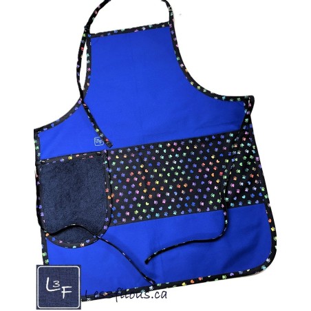 Pattes de Chiens Chats Multicouleur Tablier avec Essuie-mains Adulte Unisexe Couleur Bleu TEM-471P