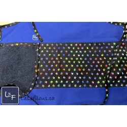 Pattes de Chiens Chats Multicouleur Tablier avec Essuie-mains Adulte Unisexe Couleur Bleu TEM-471P