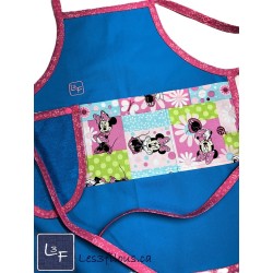 Tablier Enfant Minnie Mouse Essuie-mains Prêt à Broder TEN-380P