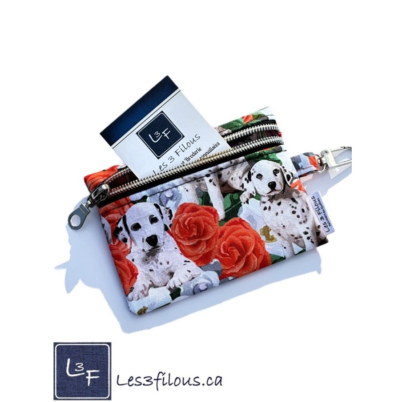 Porte-clés Porte-monnaie 3-en-1 Dalmatiens | Les 3 Filous