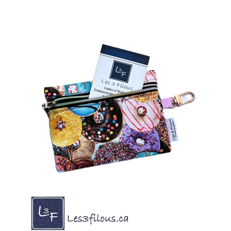Porte-clés Porte-monnaie 3-en-1 Beignes Donuts | Les 3 Filous
