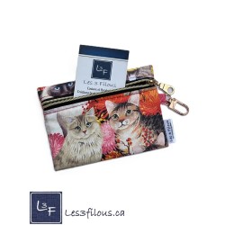 Porte-clés Porte-monnaie 3-en-1 2Chats | Les 3 Filous