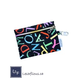 Porte-clés Porte-monnaie 3-en-1 lettres  | Les 3 Filous