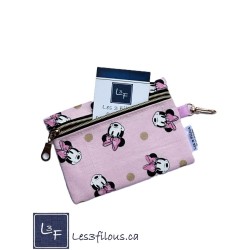 Porte-clés Porte-monnaie 3-en-1 Souris Minnie | Les 3 Filous