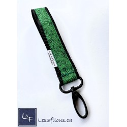 Porte-clés bracelet avec mousqueton Arabesque | Les 3 Filous