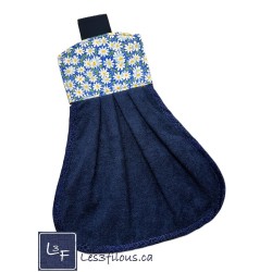 Serviette de cuisine à suspendre et attachable – Marguerites | les 3 Filous