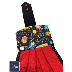 Serviette de cuisine à suspendre et attachable – École | les 3 Filous
