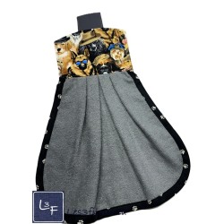 Serviette de cuisine à suspendre et attachable – Chiens Chapeaux| les 3 Filous