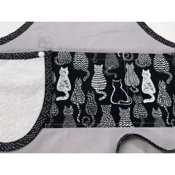 Chats  Silouhettes Tissu TIS-0553*