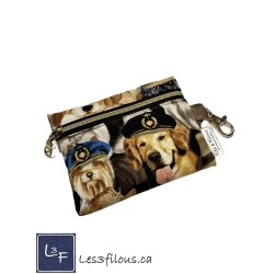 Porte-clés Porte-monnaie 3-en-1 Chiens Labrador | Les 3 Filous