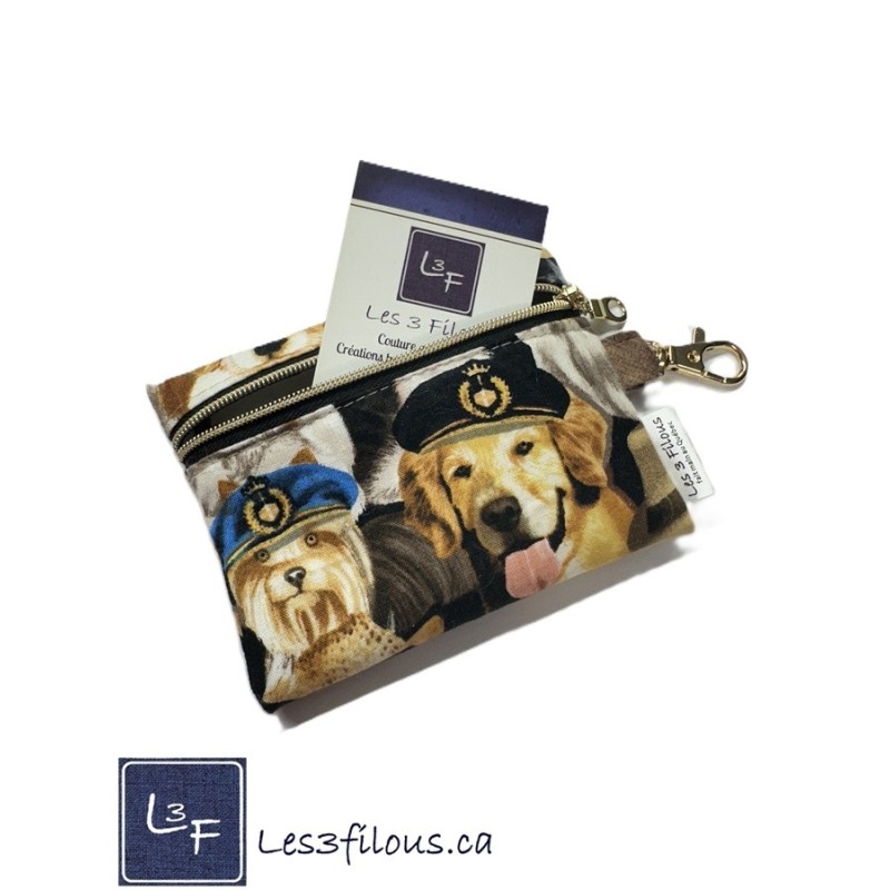 Porte-clés Porte-monnaie 3-en-1 Chiens Labrador | Les 3 Filous