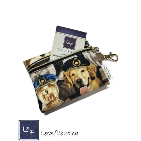 Porte-clés Porte-monnaie 3-en-1 Chiens Labrador | Les 3 Filous