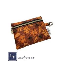 Porte-clés Porte-monnaie & Cartes Feuilles d'Automne | Les 3 Filous