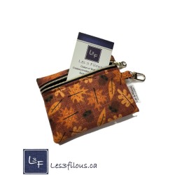 Porte-clés Porte-monnaie & Cartes Feuilles d'Automne | Les 3 Filous