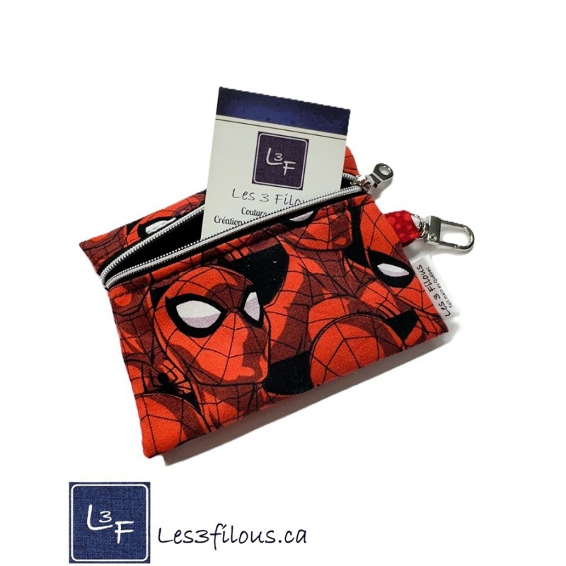 Porte-clés Porte-monnaie & Cartes Spiderman | Les 3 Filous