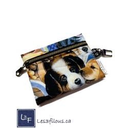 Porte-clés Porte-monnaie & Cartes Chiens Bisous | Les 3 Filous