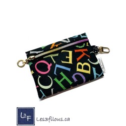 Porte-clés Porte-monnaie & Cartes Ecole Alphabet | Les 3 Filous