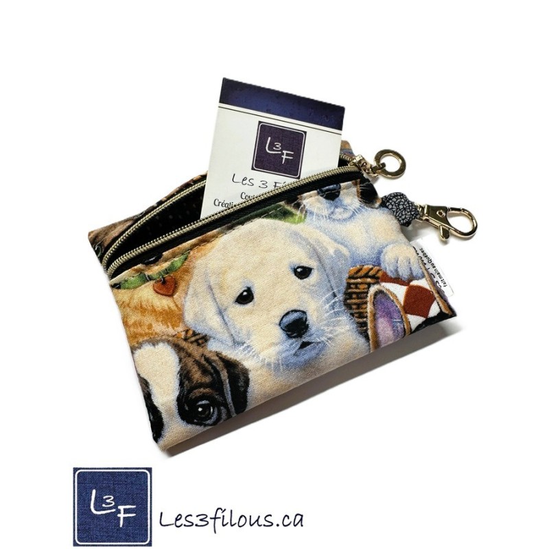 Porte-clés Porte-monnaie & Cartes bébé labrador| Les 3 Filous