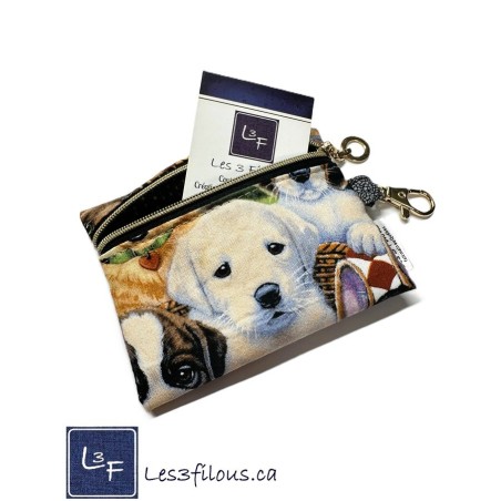 Porte-clés Porte-monnaie & Cartes bébé labrador| Les 3 Filous