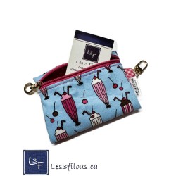 Porte-clés Porte-monnaie lait frappé| Les 3 Filous