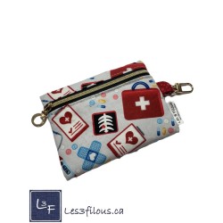 Porte-clés Porte-monnaie personnel de la santé| Les 3 Filous