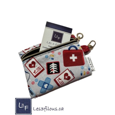 Porte-clés Porte-monnaie Médical | Les 3 Filous