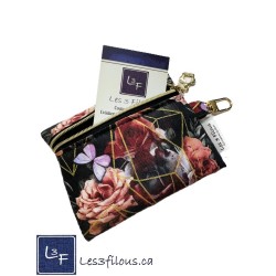 Porte-clés Porte-monnaie Papillons et fleurs | Les 3 Filous