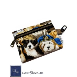 Porte-clés Porte-monnaie Chiens à Chapeaux | Les 3 Filous