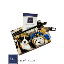 Porte-clés Porte-monnaie Chiens à Chapeaux | Les 3 Filous