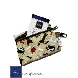 Porte-clés Porte-monnaie & Cartes Chiens Ecossais | Les 3 Filous