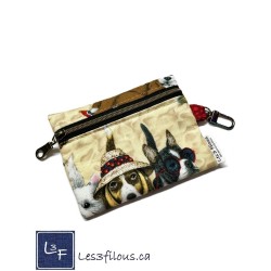 Porte-clés Porte-monnaie & Cartes bouledog bulldog| Les 3 Filous