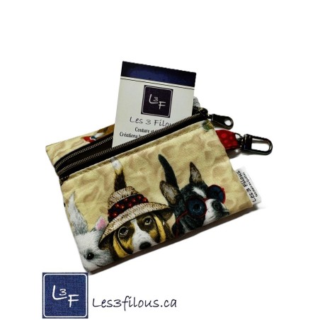 Porte-clés Porte-monnaie & Cartes bouledog bulldog| Les 3 Filous