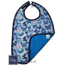Bavette & Bavoir Adulte absorbant - Papillons  REG| 3 Filous
