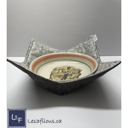 Feuillage Gris-chauffe-plat-pour-micro-onde format large - Les 3 Filous