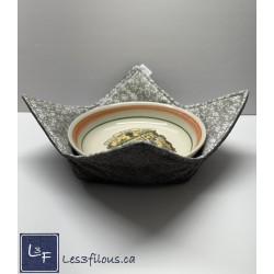 Feuillage Gris-chauffe-plat-pour-micro-onde format large - Les 3 Filous