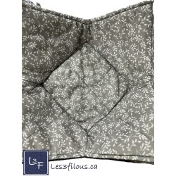 Feuillage Gris-chauffe-plat-pour-micro-onde format large - Les 3 Filous
