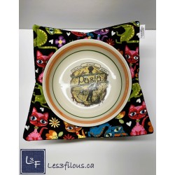 Chats Multicouleurs-chauffe-plat-pour-micro-onde format large - Les 3 Filous