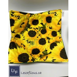 Tournesols-chauffe-plat-pour-micro-onde format large - Les 3 Filous