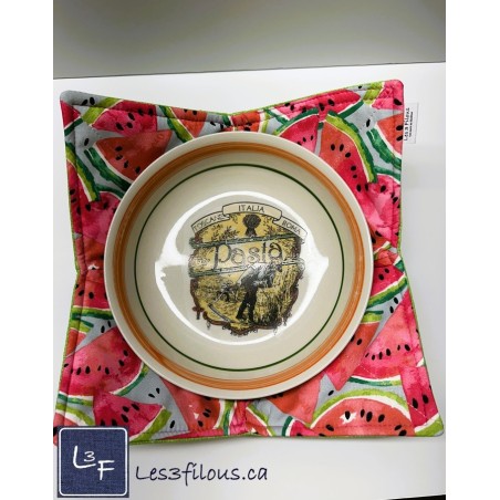 Melon D'eau -chauffe-plat-pour-micro-onde format large - Les 3 Filous