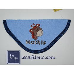 Girafe Débarbouillette Brodée et Personnalisée DEB-041