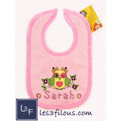 Hibou Serviette Capuchon Brodée et Personnalisée DOU-036