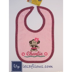 Singe Girafe Serviette Capuchon Brodée et Personnalisée DOU-044