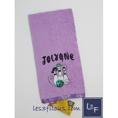 Chat Quilles Serviette de Bowling BOW-019