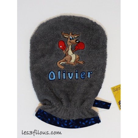 Kangourou Gant Brodé et Personnalisé Boxer DEB-057