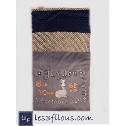 Lama Couverture Ultra-Douce Brodée et Personnalisée CUD-032