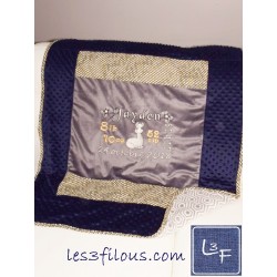 Lama Couverture Ultra-Douce Brodée et Personnalisée CUD-032
