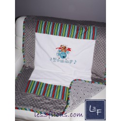 Musicien Fourmis Couverture Ultra-Douce Brodée et Personnalisée  CUD-037